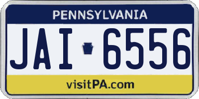 PA license plate JAI6556