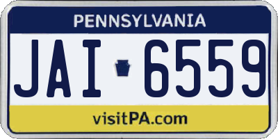 PA license plate JAI6559