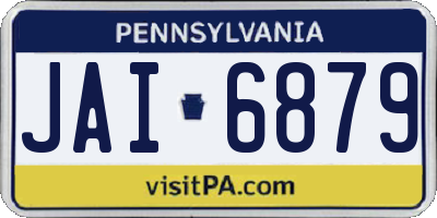 PA license plate JAI6879