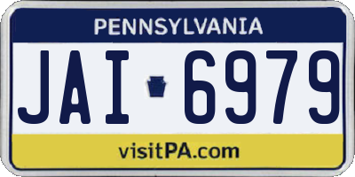 PA license plate JAI6979