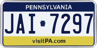 PA license plate JAI7297