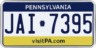 PA license plate JAI7395