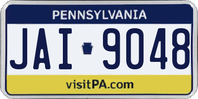PA license plate JAI9048