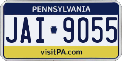 PA license plate JAI9055