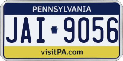 PA license plate JAI9056