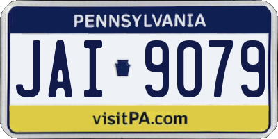 PA license plate JAI9079
