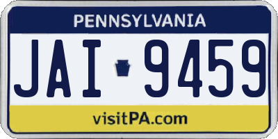 PA license plate JAI9459
