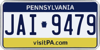 PA license plate JAI9479