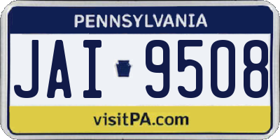 PA license plate JAI9508