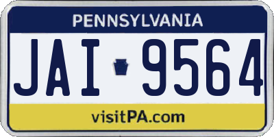 PA license plate JAI9564