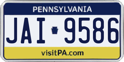 PA license plate JAI9586