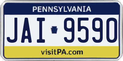 PA license plate JAI9590