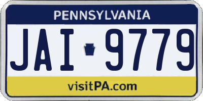 PA license plate JAI9779