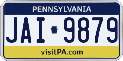 PA license plate JAI9879