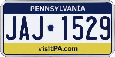 PA license plate JAJ1529