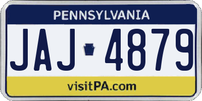 PA license plate JAJ4879