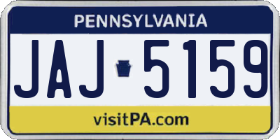 PA license plate JAJ5159