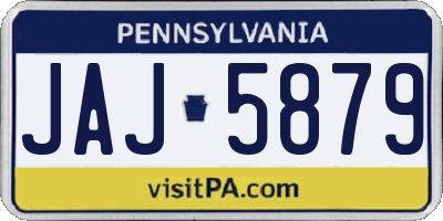 PA license plate JAJ5879