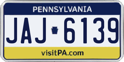 PA license plate JAJ6139