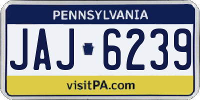 PA license plate JAJ6239