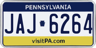 PA license plate JAJ6264
