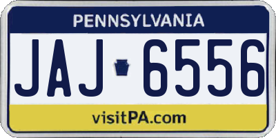 PA license plate JAJ6556