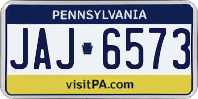 PA license plate JAJ6573
