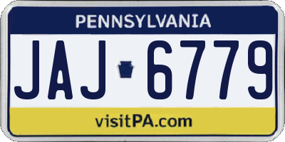 PA license plate JAJ6779