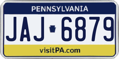 PA license plate JAJ6879