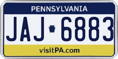 PA license plate JAJ6883