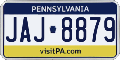 PA license plate JAJ8879