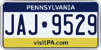 PA license plate JAJ9529
