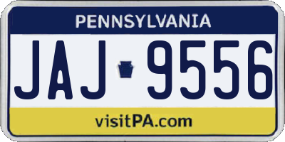 PA license plate JAJ9556