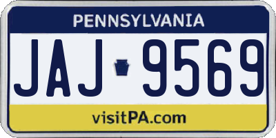 PA license plate JAJ9569