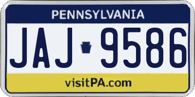 PA license plate JAJ9586