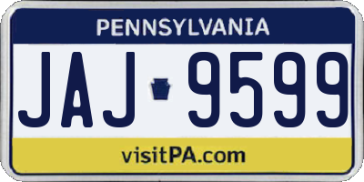 PA license plate JAJ9599
