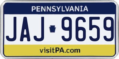 PA license plate JAJ9659