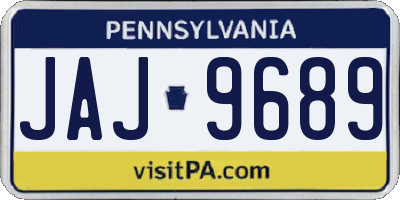 PA license plate JAJ9689