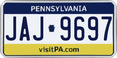 PA license plate JAJ9697