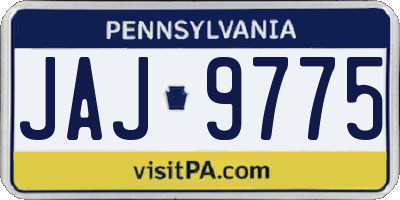 PA license plate JAJ9775