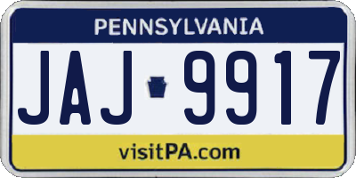 PA license plate JAJ9917