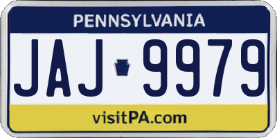PA license plate JAJ9979