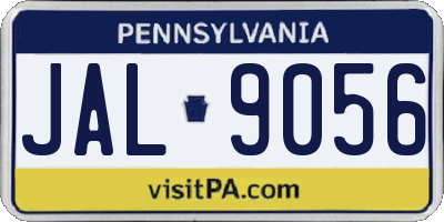 PA license plate JAL9056