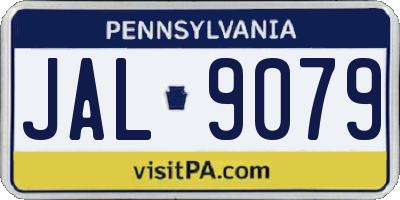 PA license plate JAL9079