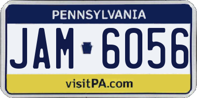 PA license plate JAM6056