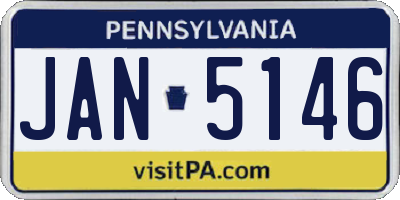 PA license plate JAN5146