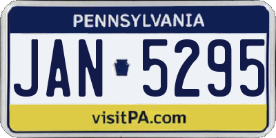 PA license plate JAN5295