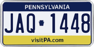 PA license plate JAQ1448