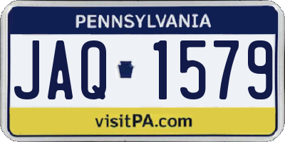 PA license plate JAQ1579