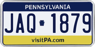 PA license plate JAQ1879